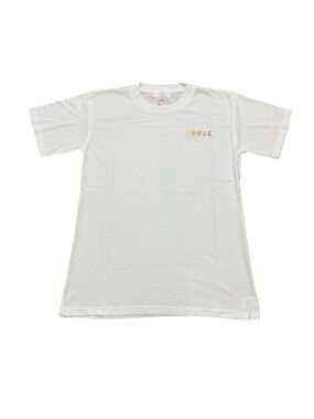 Tribe Kelley “Feels.” T-Shirt White Multicolor Stitch Made in USA